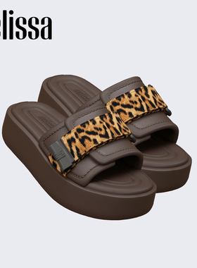 Melissa/梅丽莎2026新款女士日常通勤休闲豹纹时尚厚底拖鞋37835
