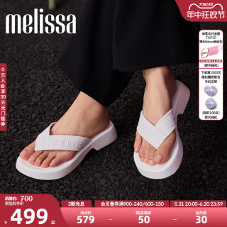 Melissa梅丽莎女款夏季新款时尚经典休闲外穿平底拖鞋35858