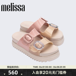 Melissa COZY小可女生夏季 外穿厚底勃肯拖鞋 36158 梅丽莎春夏新款
