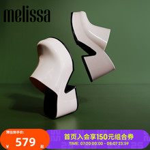 Melissa梅丽莎25早春款女包头休闲高跟拖鞋35819