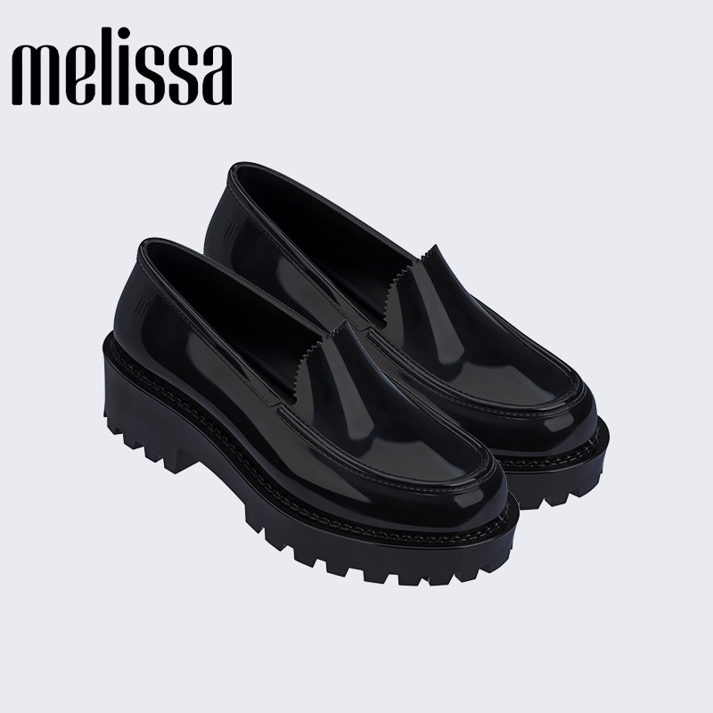 Melissa梅丽莎纯色时尚粗跟坡跟包头时尚运动女士板鞋3199