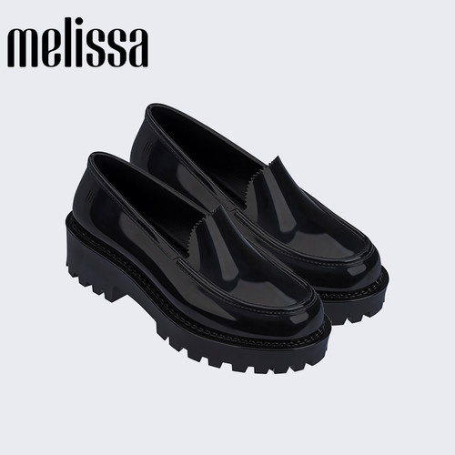 melissa梅丽莎纯色粗跟包头