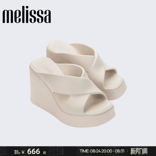 Melissa/梅丽莎新款女士夏高跟拖鞋厚底面包鞋38046&37856&37862