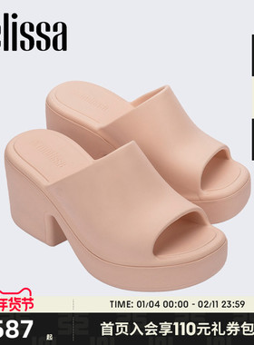 Melissa梅丽莎春季新款FREE HIGH女面包高跟拖鞋单36135