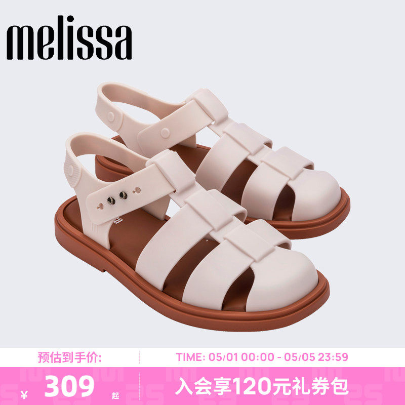 Melissa梅丽莎Emma宽编织罗马凉鞋外穿女春夏新款爆款通勤鞋35682