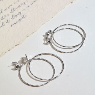 虞书欣同款 辣妹无耳洞耳饰 素圈耳环圆脸蚊香盘耳夹夸张大耳圈时尚