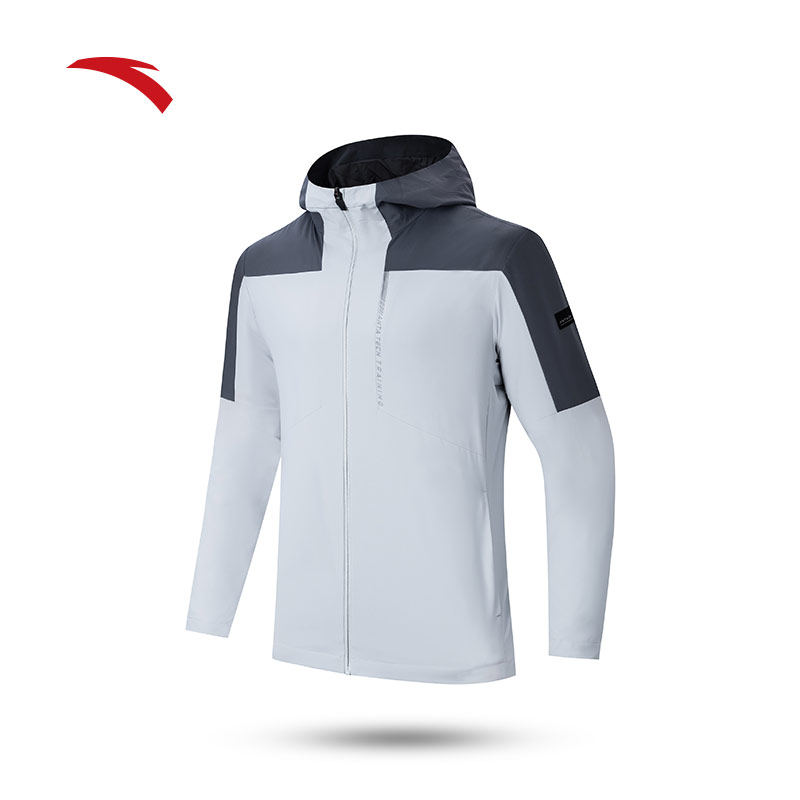 ANTA 발수 직조 스포츠 후드 자켓 남성 가을 신작 러닝 윈드 브레이커 탑 152417630