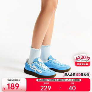 安踏雀跃曼舞丨芭蕾风经典薄底德训女T头鞋百搭休闲平底舞蹈鞋