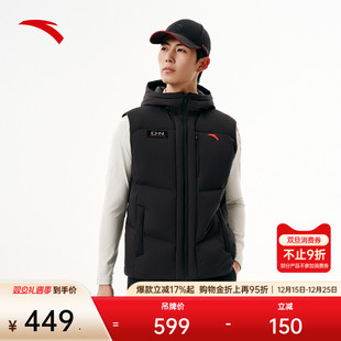 棉服外套152547914 坎肩无袖 安踏CHN系列 安踏轻薄羽绒马甲男冬季