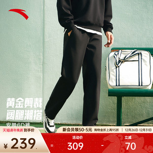 KT运动长裤 保暖篮球直筒卫裤 男士 新款 子152541318N 冬季 安踏6D裤