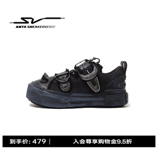 女潮流排扣运动鞋 安踏SV 哥特风板鞋 莉莉丝 122548006VS Lilith