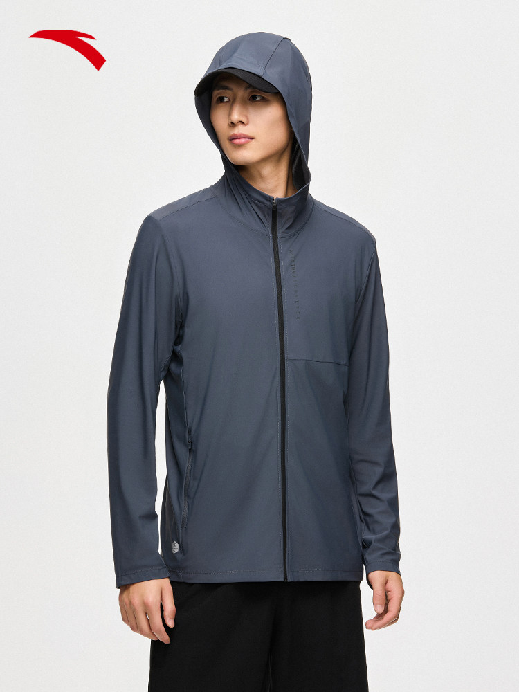 ANTA 열 및 자외선 차단 의류 ? 아이스 실크 스포츠 자켓 남성 겨울 야외 하이킹 윈드 브레이커 탑 152427713