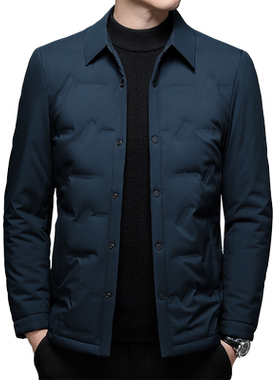 中年男士羽绒服秋冬爸爸