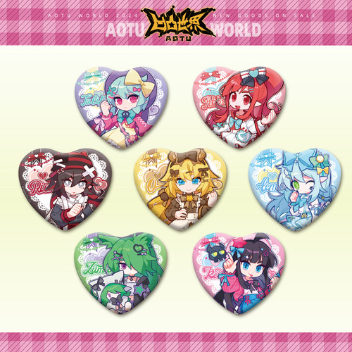 七创社SweetLife系列爱心型徽章