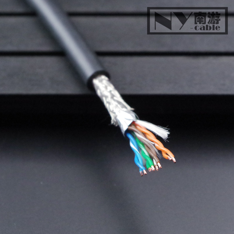 定制抗扭转网线 耐温拖链网线 高柔性超五类网线移动电缆