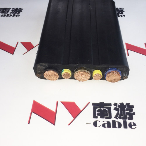 4×2.0mm²卷简机扁平电缆-翻车机扁电缆-耐磨防油污扁平带状电缆