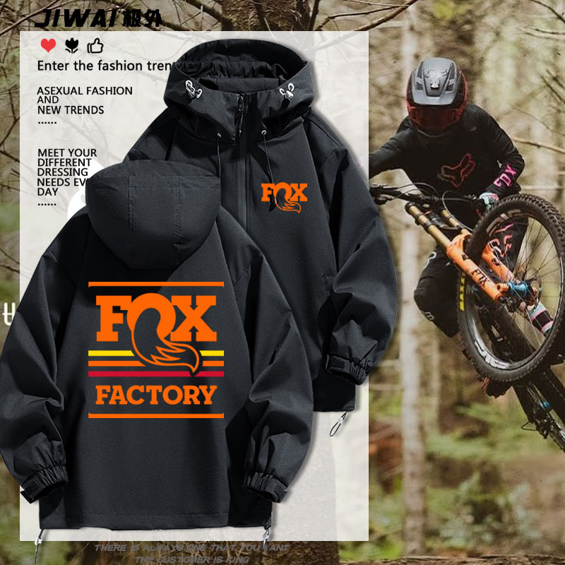 Fox越野摩托车山地自行车骑行服三合一冲锋衣夹克男防风休闲外套