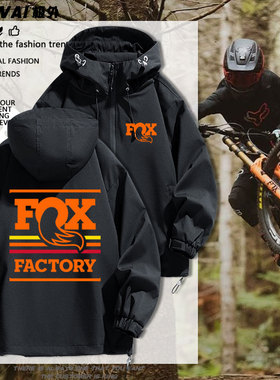 Fox越野摩托车山地自行车骑行服三合一冲锋衣夹克男防风休闲外套
