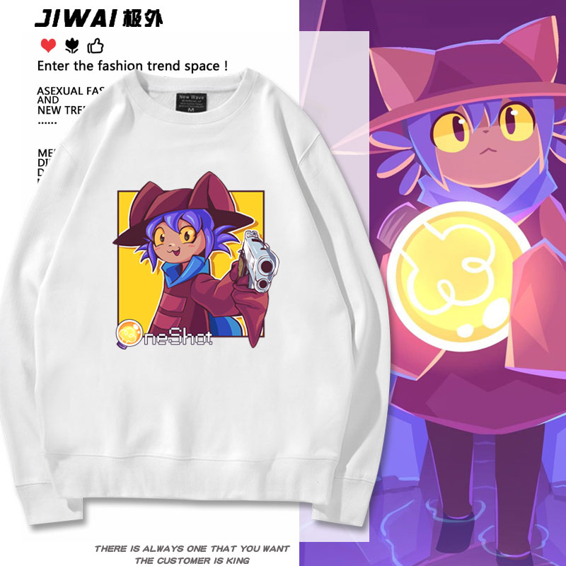 动漫游戏OneShot霓光Niko周边同款卫衣男女秋冬二次元衣服上衣潮