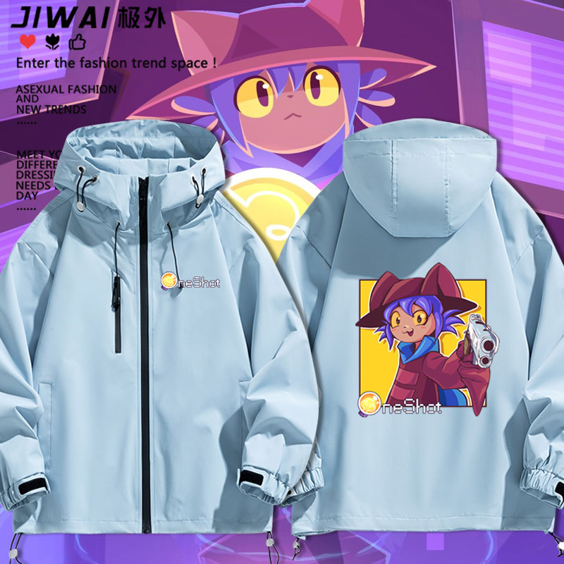 动漫游戏OneShot霓光Niko周边同款冲锋衣男女秋冬二次元衣服潮