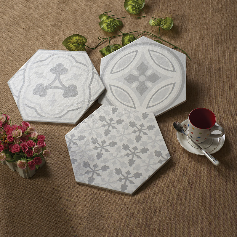 促销六角砖260300六边形瓷砖卫生间墙砖地砖厨房阳台餐厅防滑背景在类目 家装主材, 瓷砖, 仿古砖（包括文化石）中 - 来自Buy2taobao.com提供专业的淘宝代购服务