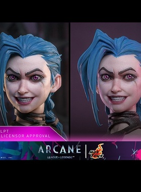 百分之三兵人1/6 hottoys 英雄联盟：双城之战  金克丝 笑脸