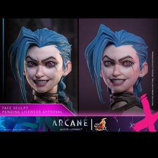 百分之三兵人1/6 hottoys 英雄联盟:双城之战 金克丝 笑脸