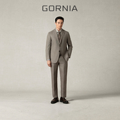 GORNIA 格罗尼雅通勤西服意大利进口面料桑蚕丝羊毛混纺男士 外套
