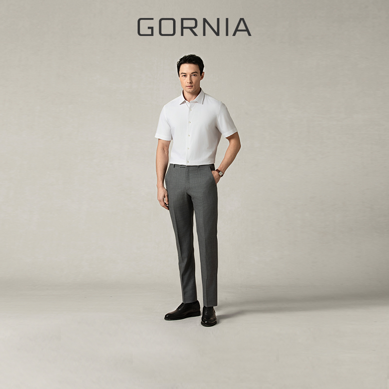 GORNIA格罗尼雅男士短袖衬衫高级