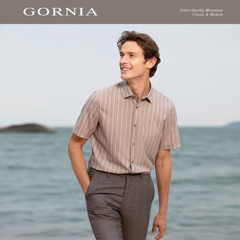 GORNIA/格罗尼雅男士短袖衬衫