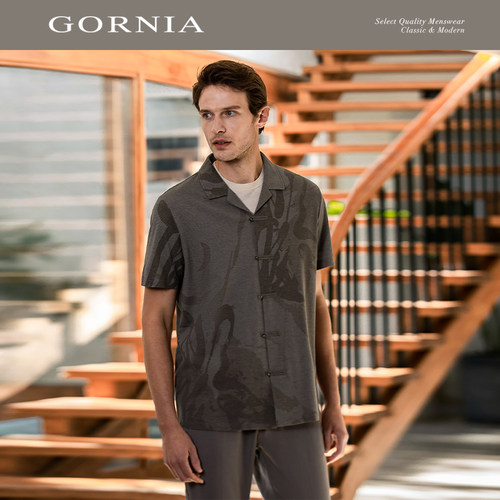 GORNIA/格罗尼雅男士短袖衬衫