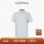 棉麻混纺半袖 GORNIA 衬衣 衬衫 商务休闲百搭时尚 格罗尼雅男士 短袖