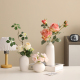 简约陶瓷花瓶摆件客厅插花高级感仿真花轻奢桌面电视柜装 饰品摆件