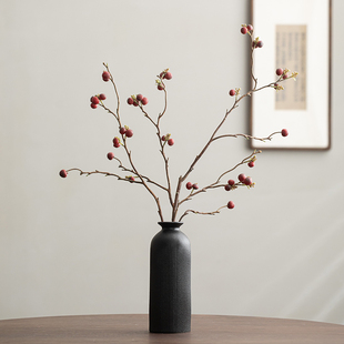 花瓶复古高颜值插花水养陶瓷客厅桌面小众餐桌摆件装饰品仿真花