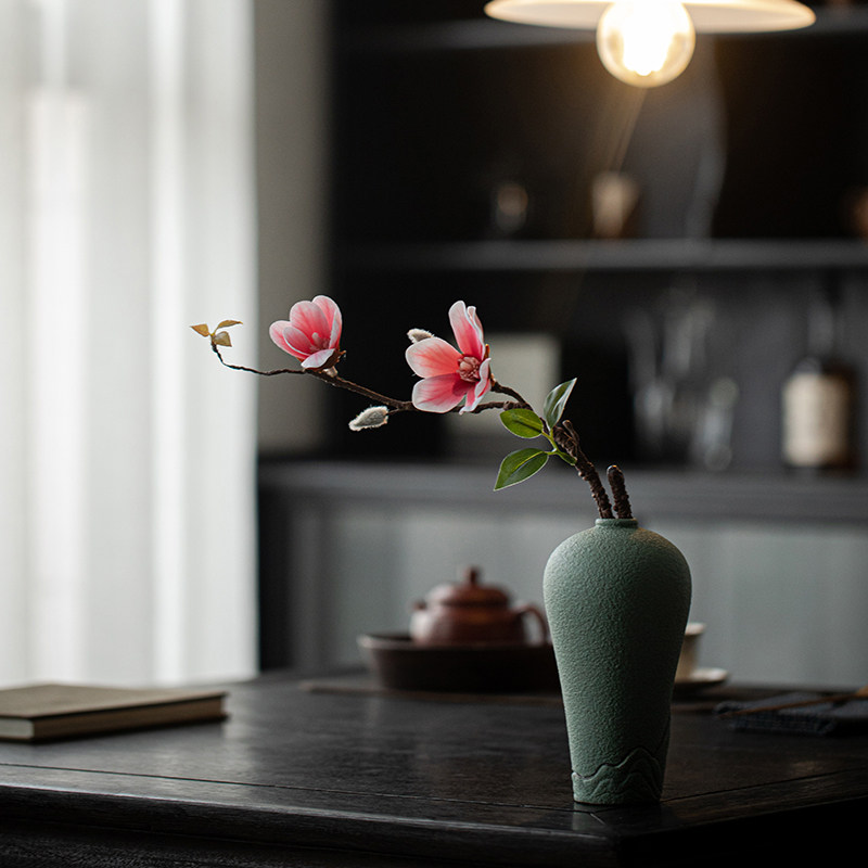 小花器禅意居家桌面办公室摆件小花插客厅电视柜仿真花干树枝花瓶,家居饰品,花瓶,淘宝优惠券,粉丝福利购,淘宝优惠卷