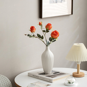 陶瓷花瓶摆件客厅插花轻奢高级感仿真花餐桌装 饰品水培花器