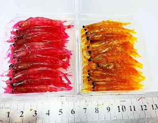 钓鱼矶钓秘制水晶南极磷虾黄金虾鲷科海钓饵腌制虾饵蜜汁诱饵虾砖