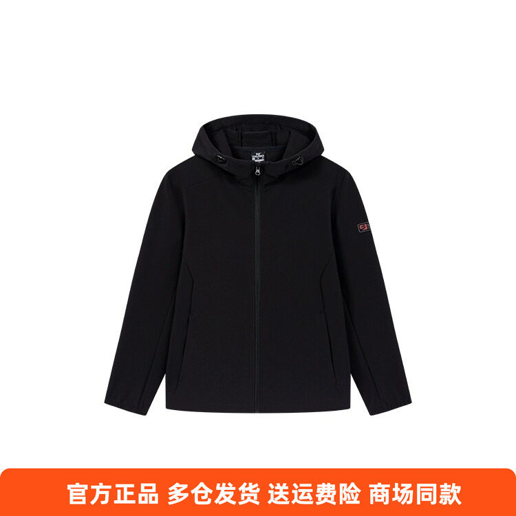 361正品男装风衣2025秋新款外套连帽短款吸湿排汗运动针织上衣男