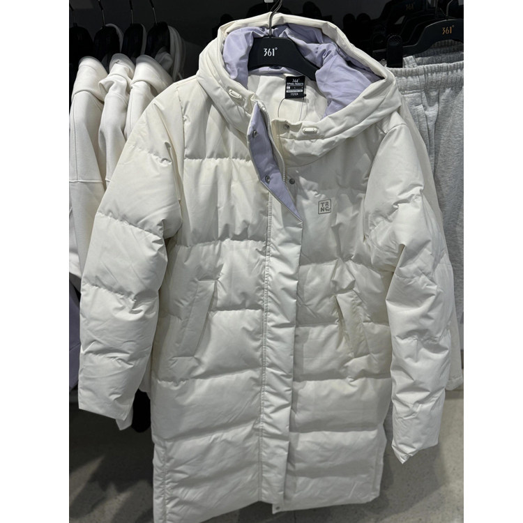 361正品羽绒服女2025冬季新款连帽常规加厚长款休闲过膝外套女子