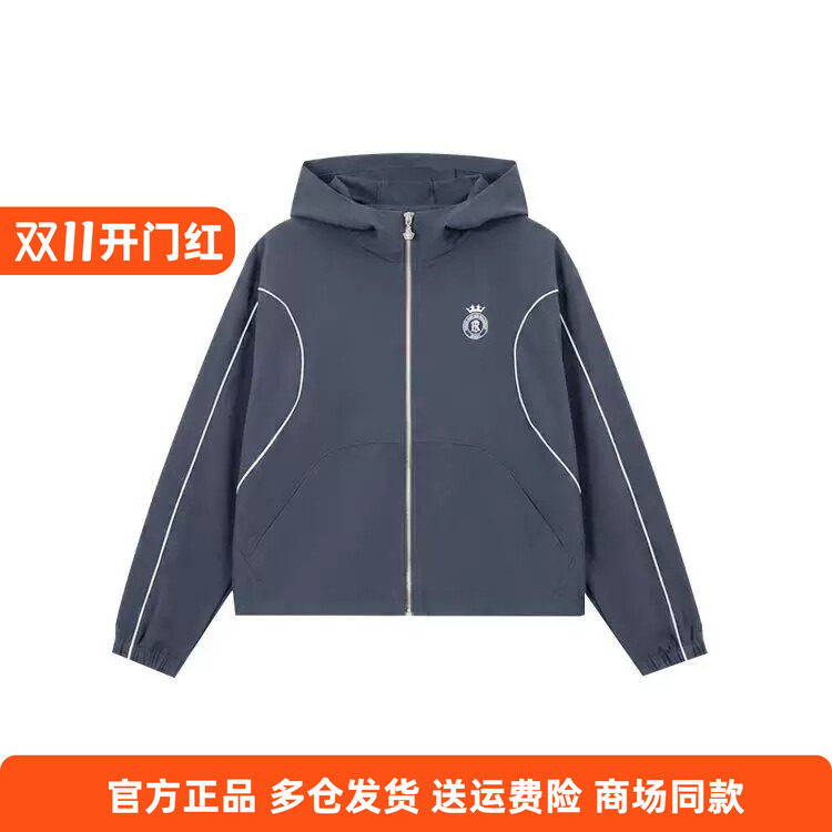 361度正品女士连帽单风衣新品2026秋春休闲服防风运动外套长袖女
