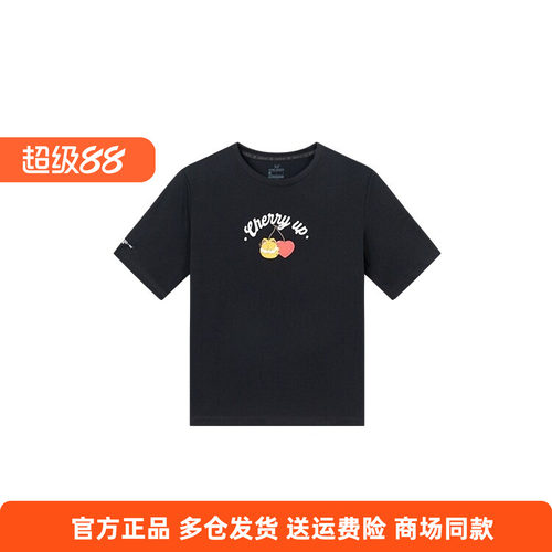 加菲猫联名361度正品短袖2025夏季新品t恤衫女圆领纯棉半袖上衣女