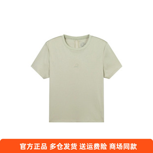 361度女款短袖2025夏季新款休闲透气常规运动圆领短T恤女子