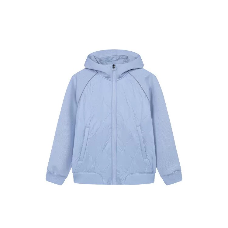 361正品女士短款防风棉服连帽新品2026春秋插肩袖保暖运动外套女
