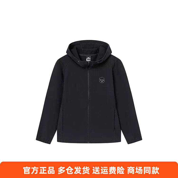 361正品运动外套女2025年春季新款连帽薄绒防风衣女户外夹克休闲