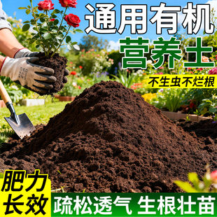 营养土通用型养花专用花土种植土家用多肉土壤种花疏松透气不生虫