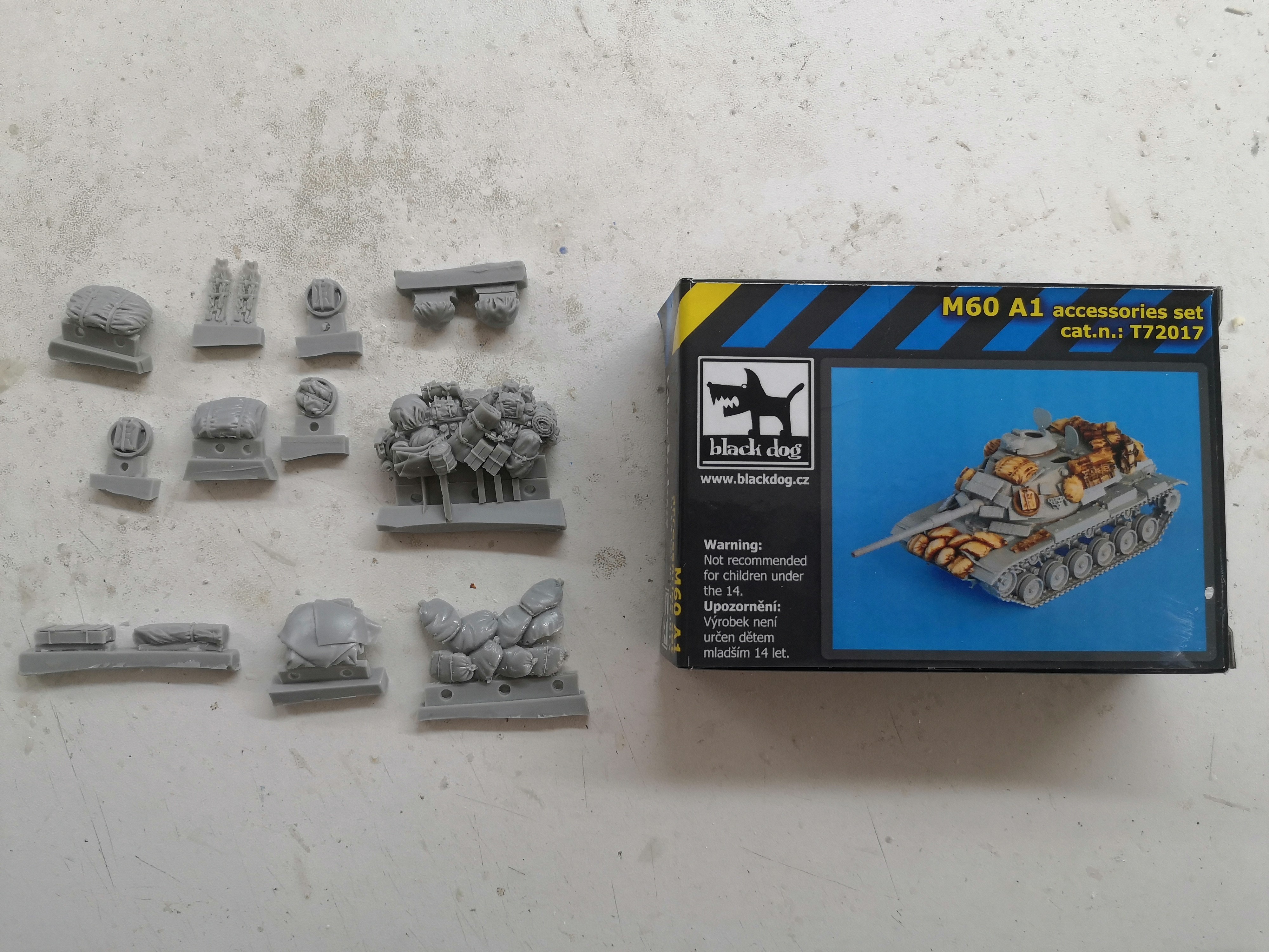 1/72树脂白模A60A1坦克配件套装T72017