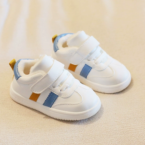 Детские утепленные демисезонные туфли для раннего возраста, белая обувь, 3 лет, мягкая подошва