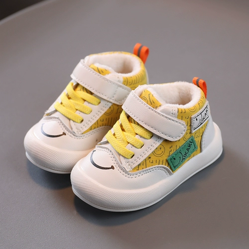 Детская зимняя демисезонная утепленная обувь для раннего возраста, 1-3 лет, мягкая подошва