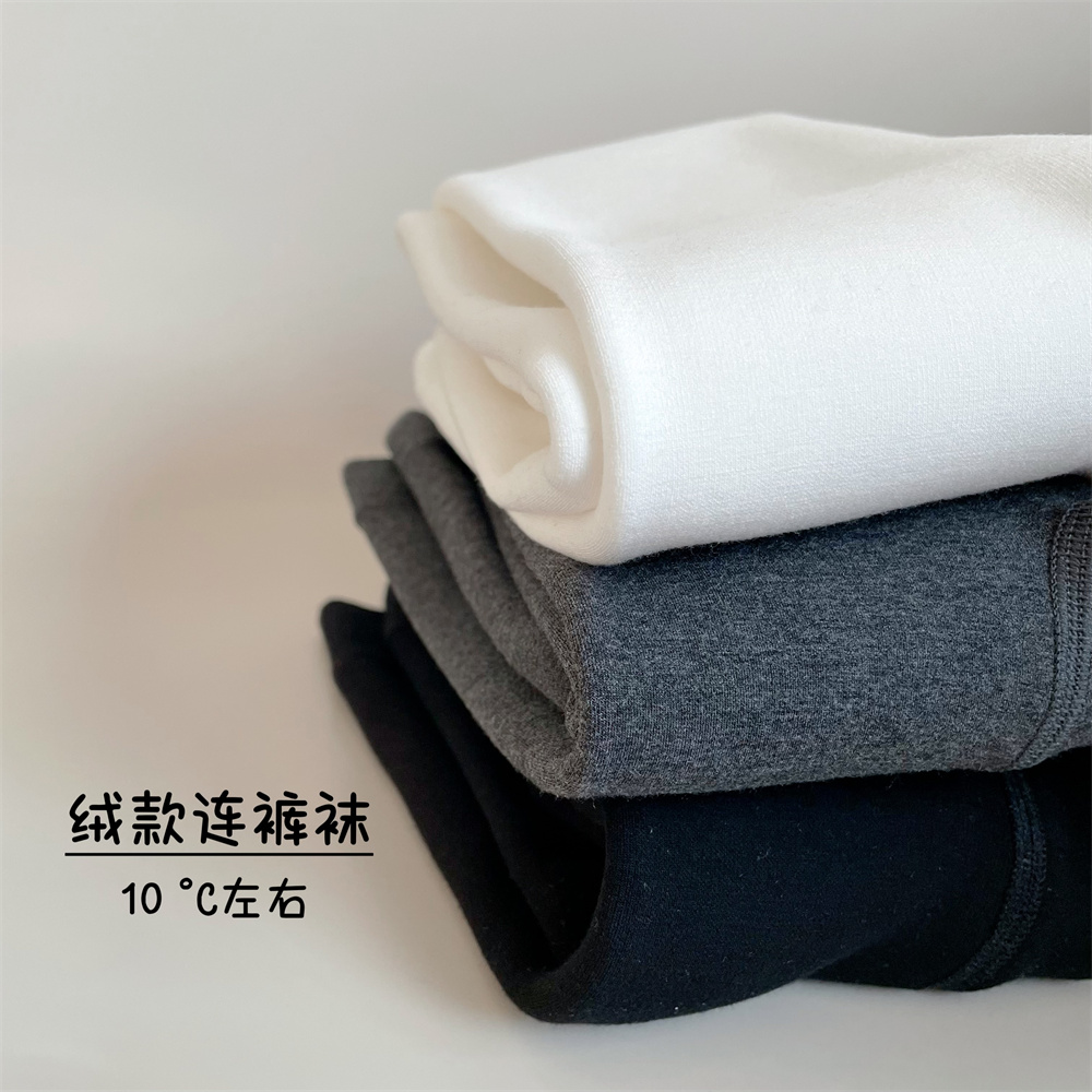 儿童平面加绒打底裤袜秋冬款加厚