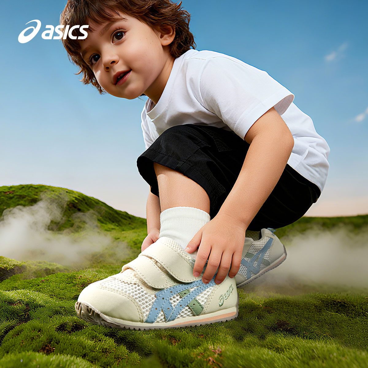 ASICS/亚瑟士童鞋2026年新款男女童透气舒适网面宝宝学步鞋